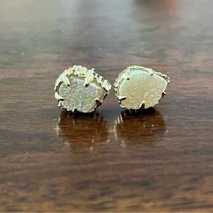 Kendra Scott Iridescent Drusy Tessa Stud Earrings